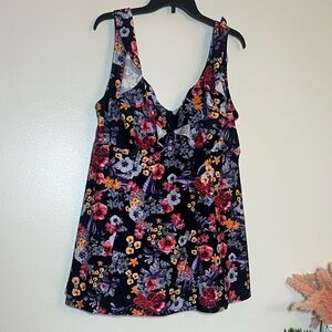 Swimsuits For All Floral One Piece Swim Suit Dress 20